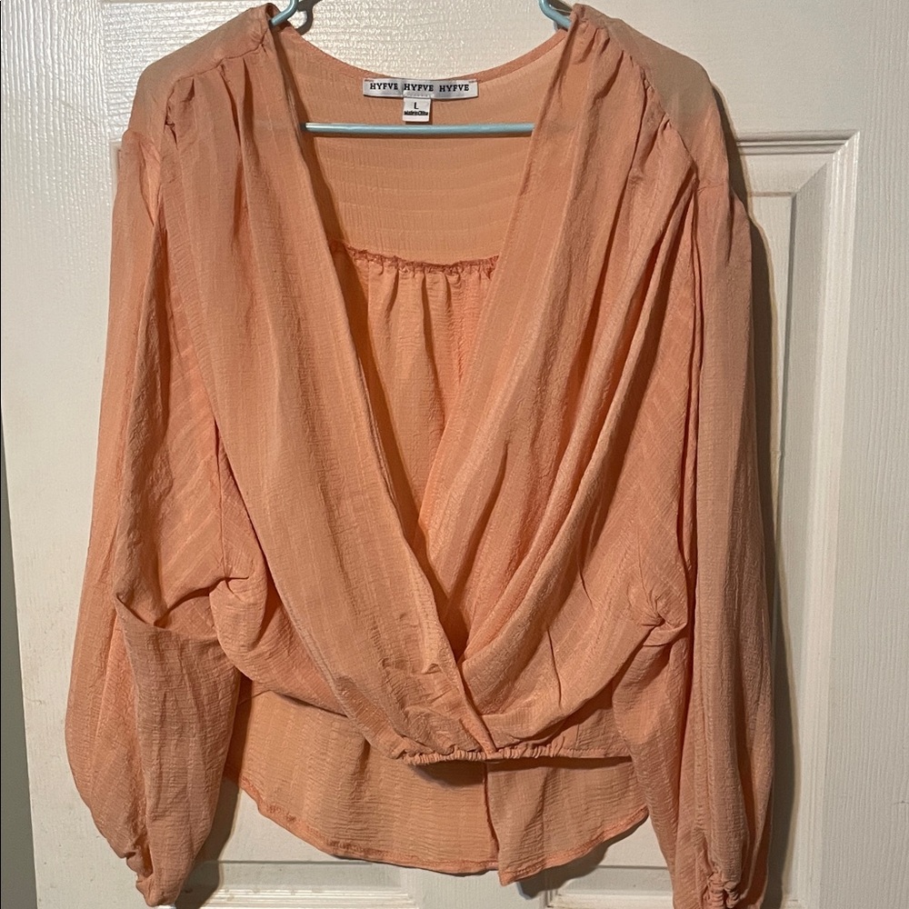 HYFVE Coral Wrap Blouse
